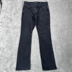 BKE Jeans Mens 29x32 Jake Boot Cut Dark Whiskers Western Buckle Stretch